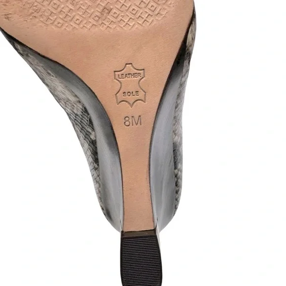 TORY BURCH Astoria Snakeskin Print Wedge Shoe Sz 8 - Picture 12 of 13